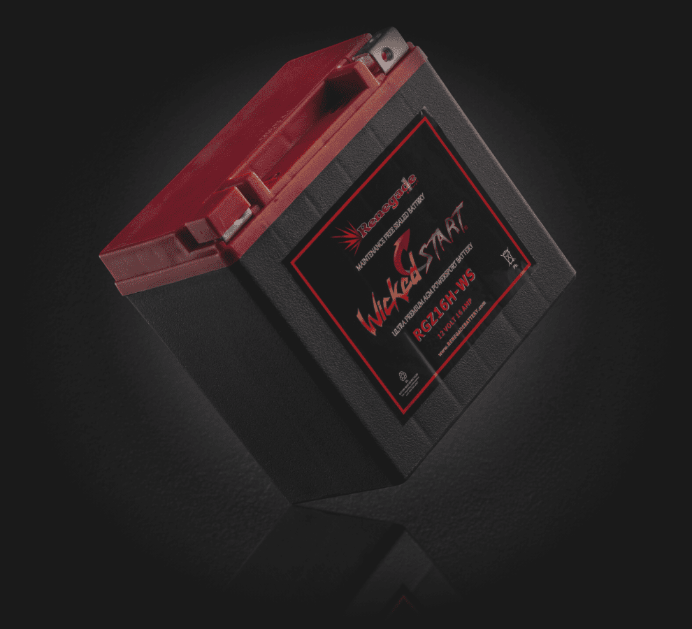RGZ16H-WS 12 Volt 16 Amp Battery 350+ CCA's | Renegade Battery