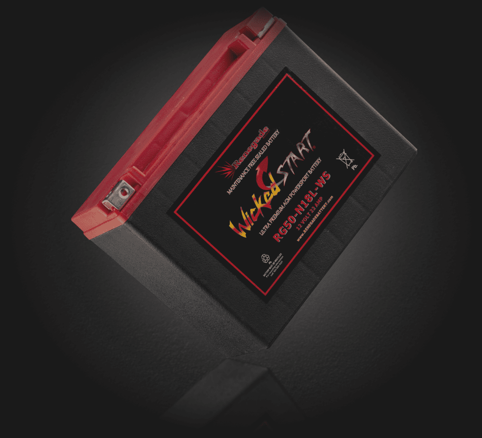 RG50-N18L-WS 12 Volt 22 Amp Battery 500+ CCA's | Renegade Battery